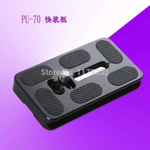 Exempt postage + tracking number PU-70 high quality Universal Quick Release Plate Bracket with 1/4 Screw for Benro B2 B3 V2 V3
