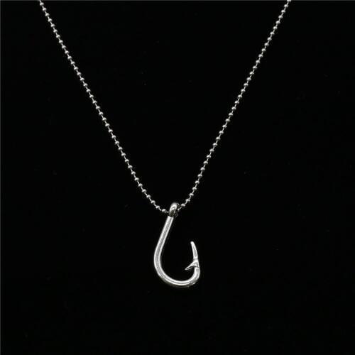 Boho Colar Kolye Punk Hiphop Vintage Hook Feather Hook Long Ketting Chain Men Necklace Women Jewelry Collares Bijoux Femme Mujer