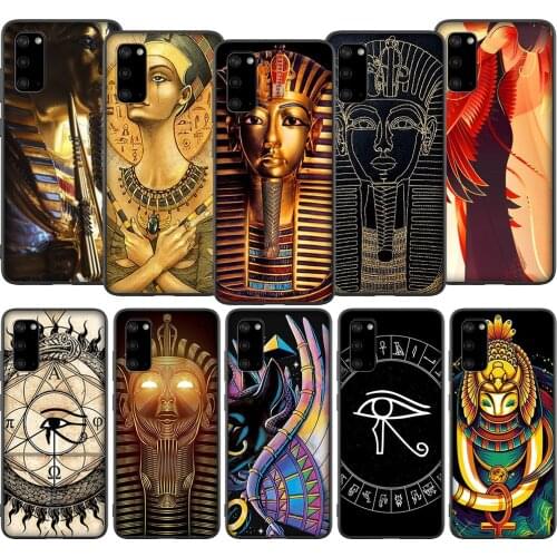 T59 Egypt Nefertiti Anubis Ankh Case for Samsung A01 A10 A11 A20 A20E A21 A30 A40 A41 A50 A51 A60 A70 A71 A81 A91 M10 M20 M30