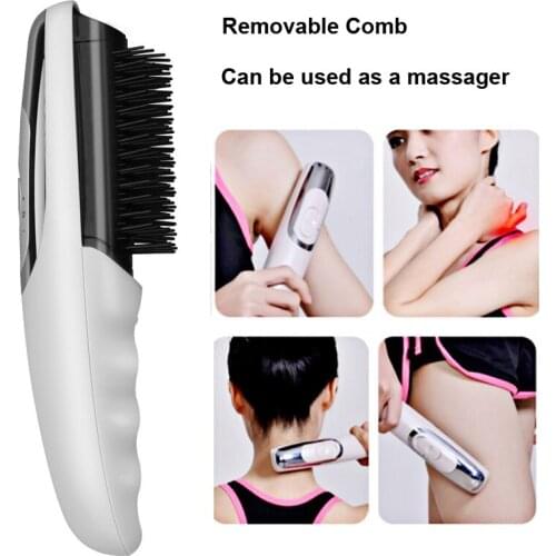 Electric Anti Hair Loss Infrared Massage Comb Vibration Laser Stimulate Promote Hair Growth Care Brush Regrowth Head Massager