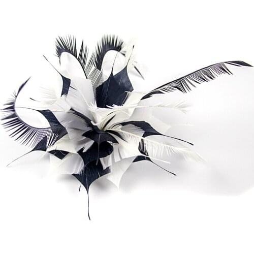 Feather Headpiece Elegant Retro Tulle Fascinators with Feather / Flower 1 Piece Special Occasion / Party / Evening Headpiece