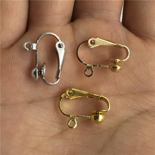 DIY earrings without pierced ears Ear clip for fashion earing jewelry making Hypoallergenic handmade accessories wholesale