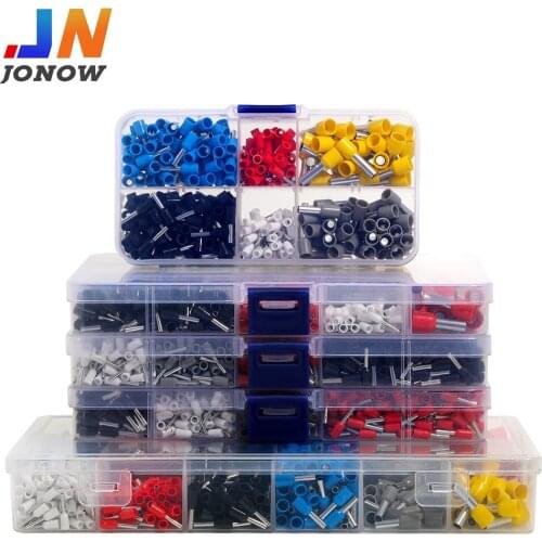 1200PCS Wire Connector Terminator Crimp Terminal Tubular Terminale Insulated Cord Pin Crimping Connectors Ferrules Kit Set