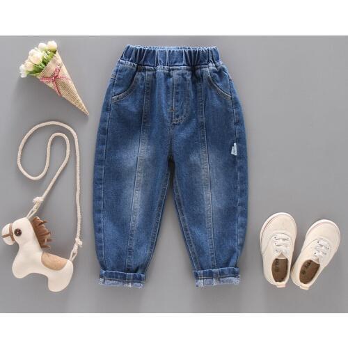 Hot new Spring kids jeans pants boy girls cotton Leisure pants tracksuits baby clothes toddler children clothing high quality
