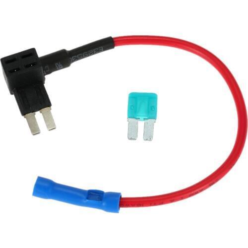 Micro 2 Micro II ATA Standard Fuse Add A Circuit 32V 15A Car Blade Fuse Auto Vehicle Circuit Protection with Fuse Adapter