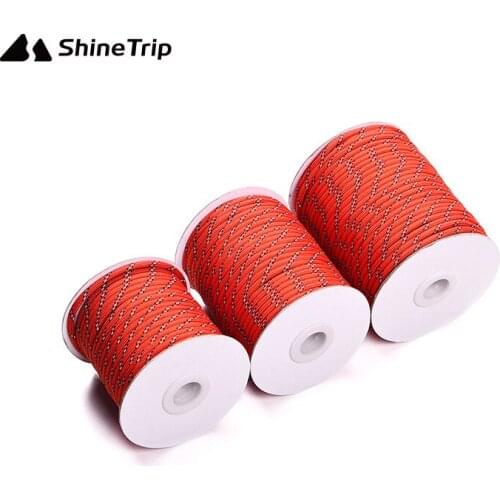ShineTrip 20/30/50m 4mm Bold Reflective Tent Rope Multifunctional Canopy Wind Rope Outdoor Sports Clothesline