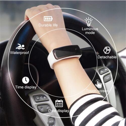 Fashion Digital Watch Ladies Electronic Watches Hanging Ring Clock LED Men Sport Sport Wristwatch Clock with Gifts