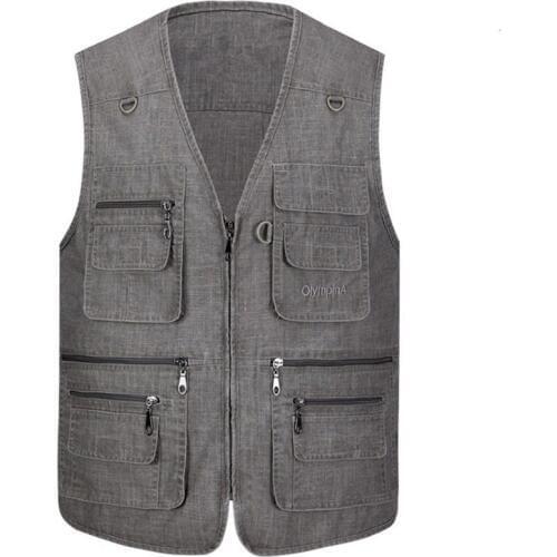 Fashion Loose Vests Cotton Waitscoat Mens Vest Baggy Coat Men Vests Outwear Mens Outer Jacket Casual Coats Tops Plus Size XXXXL