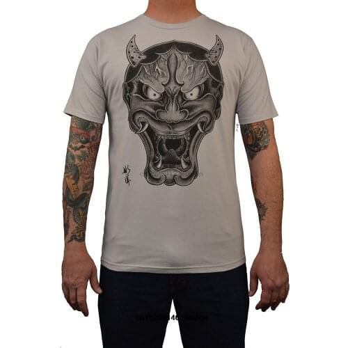 T shirt Men OG Hannya Japanese Demon Mask Traditional Tattoo Art T-Shirt