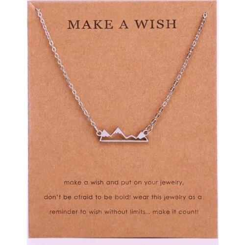 Mountain Map Earth Pendant Necklaces Cross Women Men Unisex Trendy Wholesale Jewelry Christmas Gift Drop Shipping