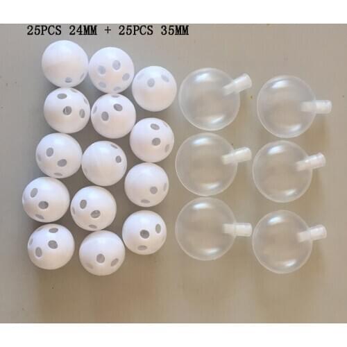 50pcs Mix-and-match Pet dog/ cat Baby Squeakers Rattle Ball Noise Maker Insert Dog Toy