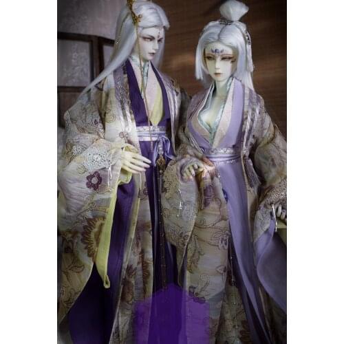 1/3 BJD Clothes Ancient Costume Hanfu Samurai Outfit Set for BJD/SD Big Girl SD17 SSDF ID75 Strong Uncle Doll Accessories C1072