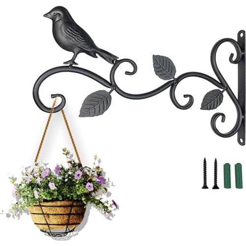 1PC Hanging Plants Bracket European Style Wall Planter Hooks Flower Pot Iron Lanterns Hanger For Garden Outdoor Indoor brilliant