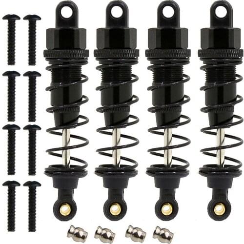 4 PCS Aluminum Adjustable Oil Shock Absorber Damper 75/80/90MM FOR 1:10 1/10 RC Axial SCX10 D90 Tamiya CC01