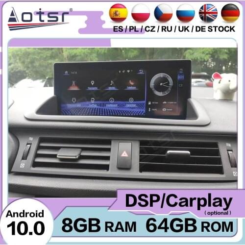 8+128G Carplay Android 10 Multimedia Player For Lexus RX350 CT GPS Navigation Car Accessory Auto Stereo Radio Recorder Head Unit