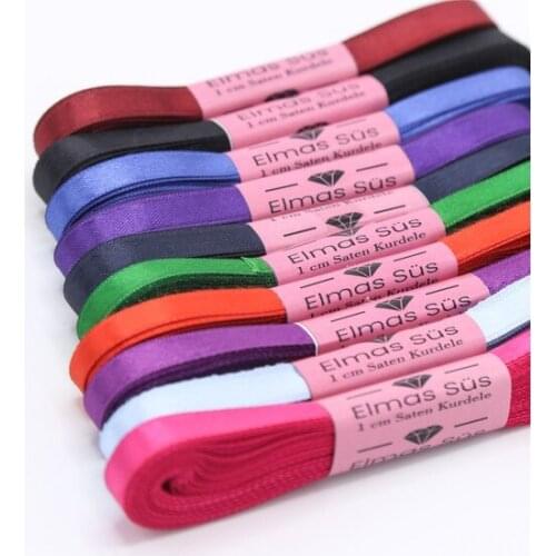 Diamond Ornament Mixed-A Satin Ribbon (10 Pcs 1 cm 10 M) party material