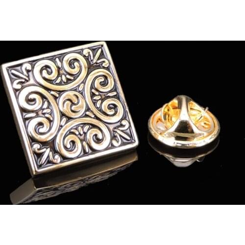 High quality retro pattern Brooch New Fashion Jewelry Pin mens and womens shirt hat scarf suit LAPEL BADGE PIN gift