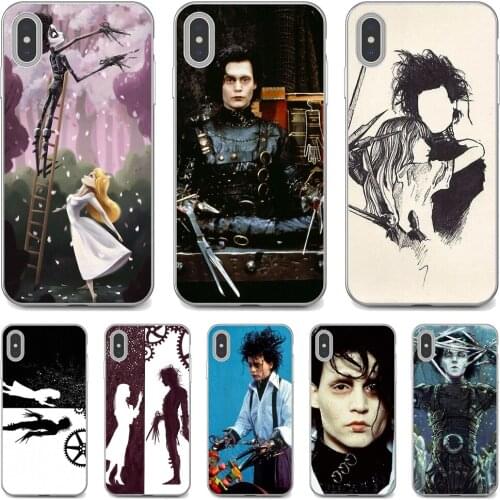For Xiaomi poco X3 nfc F2 Pro M3 Mi 5X 6X Max Mix 1 2 2S 3 Mi5 Mi6 Mi3 Mi4 Edward-Scissorhands-Movie Silicone Phone Shell Case