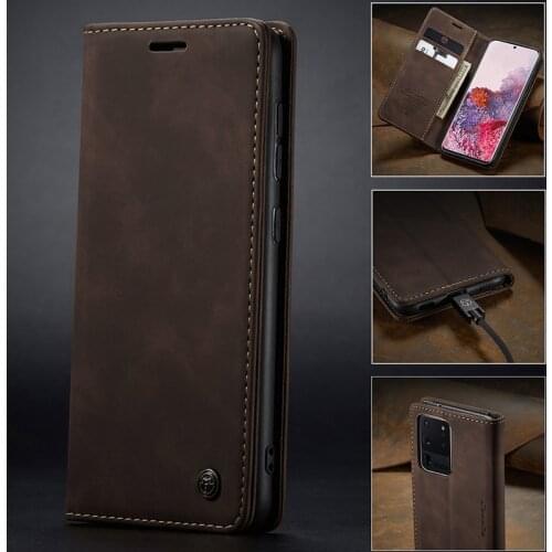 For Samsung Note 20 10 S10 S9 S8 Flip Case Leather Card Slot For Galaxy Note 20 S20 Ultra Plus Magnetic Case Wallet Cover Etui