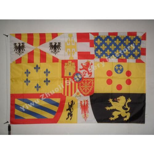 Spanish Royal 1931-1975 Flag 150X90cm (3x5FT) 120g 100D Polyester Free Shipping Spain National Flag