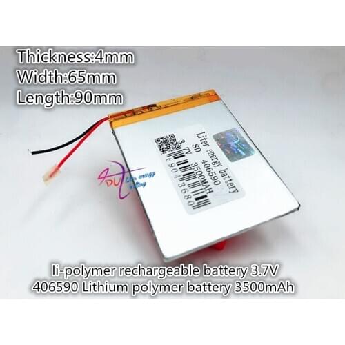 Best battery brand 3.7 V 3500MAH 046590 7 inch tablet battery 406590 mah wisdom cool x5 T7S