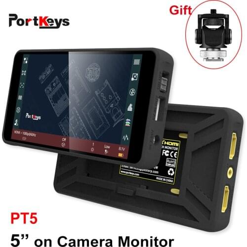 Portkeys P6 Ultra Narrow Bezel Monitor 4K HDMI 5.5 Inch on Camera DSLR 3D LUT Touch Screen 1920x1080 Video Waveform Monitor