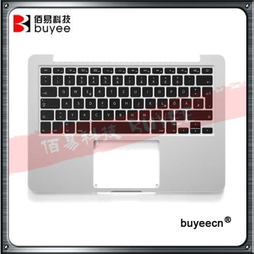 Genuine Top Case A1502 German Keyboards For MacBook Retina Pro 13.3" A1502 Palmrest Topcase GE Backlight Keyboard 2015 year