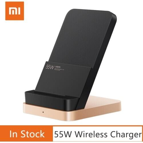 2020 New Xiaomi 55W Wireless Charger 55W Max Vertical air-cooled wireless charging Support Fast Charger For Xiaomi 10 Pro
