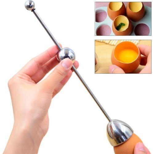 Stainless Steel Cutter scissor tijera Convenient Boiled Topper Egg shell Clipper Opener Cooked Tool Cracker Snipper Egg Kitchen