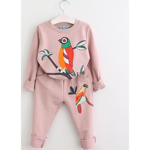 Girls Clothes spring and autumn Long Kids T-shirt+Pants 2pcs Suits Children Clothing Sets Kids Clothing Set Childrens Outfits
