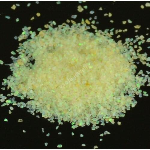 OP04 lemon yellow 35mesh-50mesh Multi-Size small raw materials crushed opal stone for jewelry diy art decoration