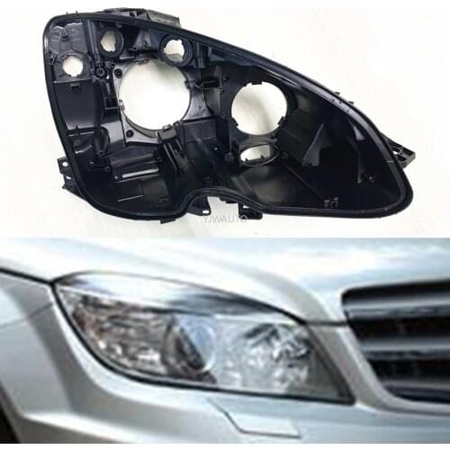 Headlight Base For Mercedes Benz W204 C Class C180 C200 C260 C300 2008~2010 Headlamp House Car Rear Base Headlight Back Support
