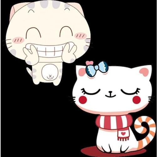 Animal PVC Patch Cute Cats Pet deal with it Clothes Heat Transfer Printing T shirt Women Iron on Patches for Clothing Stickers