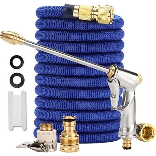 High-Pressure Car Wash Hose Expandable Magic Hose Pipe Adjustable Spray Flexible Home Garden Watering Hose Cleaning Water Gun