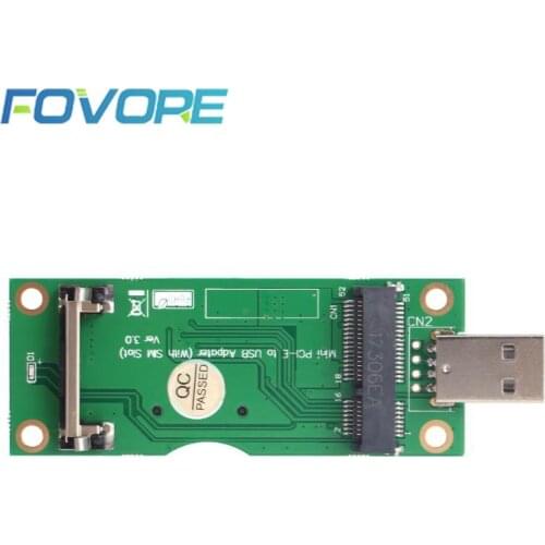 High Quality Mini Wireless PCI-E Card Slot to USB Adapter with SIM 8Pin for WWAN/LTE Module
