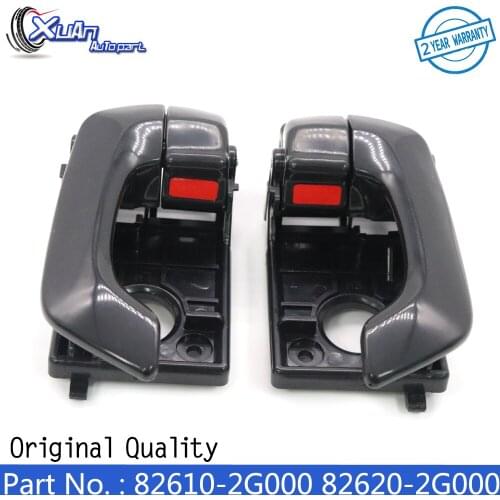 XUAN 2pcs Black Inside Interior Inner Door Handle Left Right Side 82610-2G000 82620-2G000 for KIA Optima 2006-2010