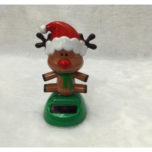 Solar Toy Home Fun Decoration Swing Parts Solar Sunflower Elk Flower Accessories Jewelry Toy Plastic Children Birthday Gift 2021