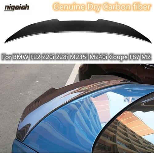 F22 Rear Spoiler Real Dry Carbon fiber Spoiler For BMW 2 Series 4-door F22 Coupe PSM Style Car Spoiler M2 2013 - 2020
