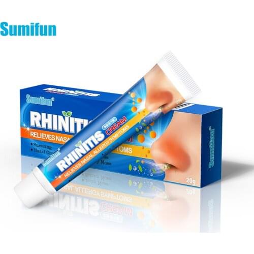 1box Sumifun Mint Nasal Essential Oil Rhinitis Sinusitis Nasal Congestion Treatment Cream Natural Extract Refresh Nose Cold Cool