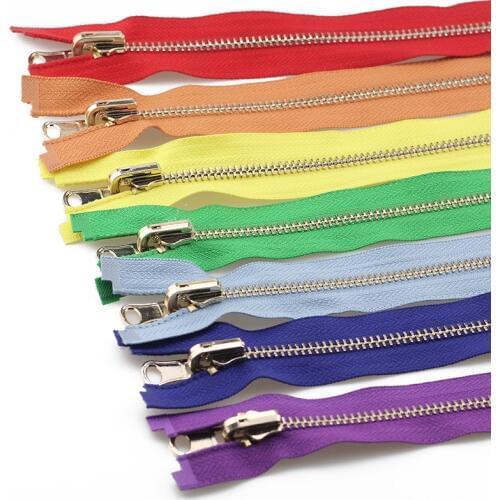 5# 60/70/80/90/100/120/150cm both side double sided rose gold zipper zippers for sewing wear