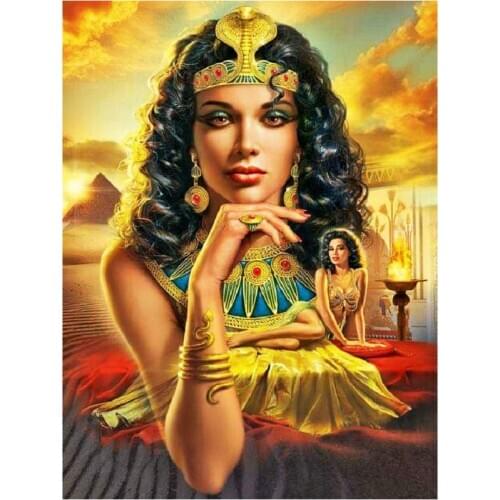 5D Diamond Painting Egyptian beauties Home Decoration Full Round Drill Embroidery Handcraft Kit Queen of egypt Lover Gift