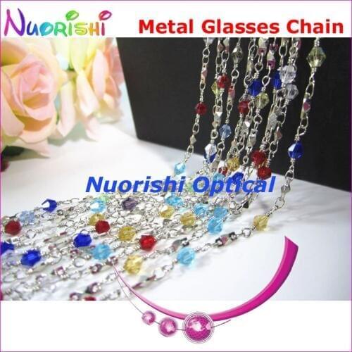 6pcs Beautiful Metal Sunglasses Eyewear Glasses Spectacle Sungass Eyeglasses Cord Chain Strap Lanyard free shipping L536