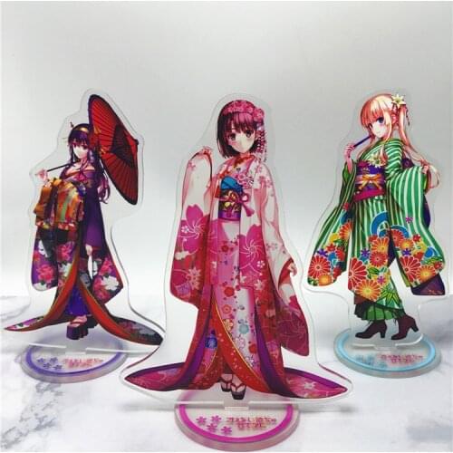 Anime saenai heroine no sodate-kata Acrylic Stand Model Toys Action Figure Pendant toy 15cm double-side gift