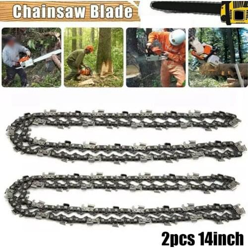2Pcs 14inch Chainsaw Chains 3/8" Pitch 1.3mm .050" Gauge 52DL Drive Link Chainsaw Blade For Electric Saw For Bosch AKE35s