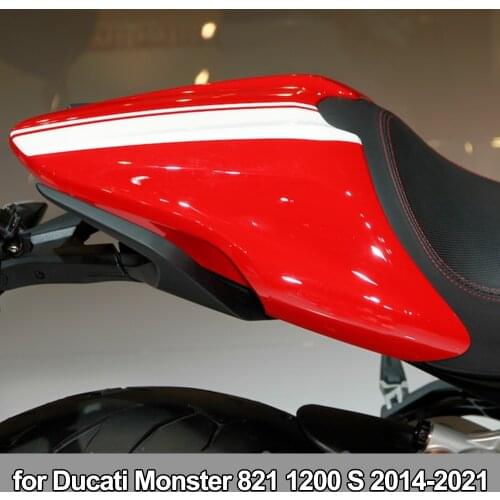 Motorcycle Rear Seat Cover Cowl Fairing Passenger Pillion For Ducati Monster 821 2014-17 2018 2019 2020 2021 1200 S Accessories