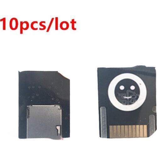 10pcs For PSVita Game Card to Micro SD Card Adapter SD2Vita for PS Vita 1000 2000 New Version Push to Eject for PSV 2017 Newest
