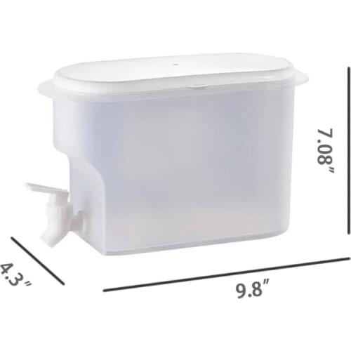 Water Pitcher Jug Kettle with Faucet 3.5L Large Capacity Lemon Juice Bottle Table Refrigerator Teapot Kitchen Drinkware