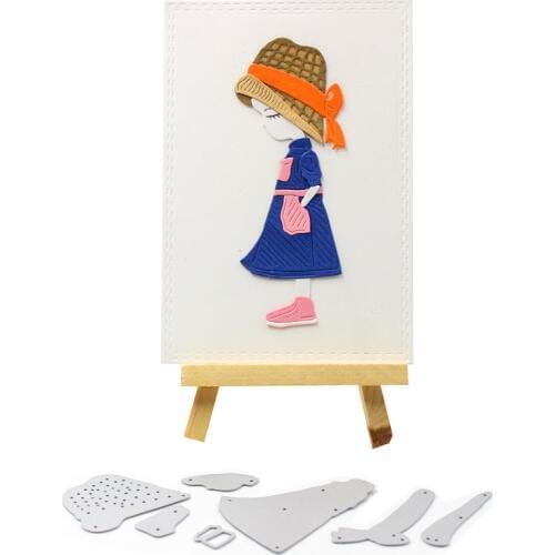 YPP CRAFT Lovely Girl Metal Cutting Dies Stencils for DIY Scrapbooking/photo album Decorative Embossing DIY Paper Cards