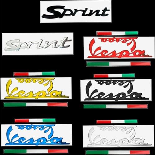 3D Italian Badge Emblem Sticker Decal Kit for PIAGGIO Vespa GTS300 LX125 LX150 125 150 ie Sprint Primavera 300 LX LXV Stickers
