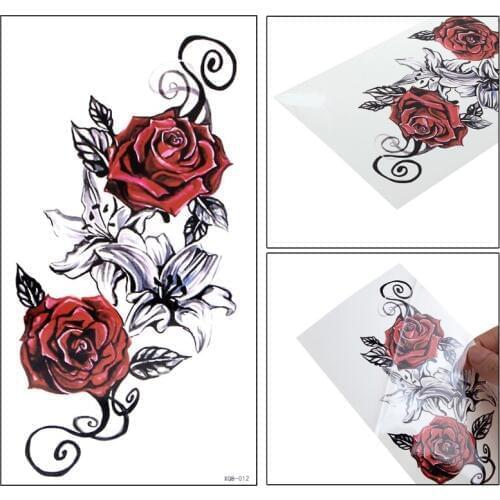 10 Styles 3D Tattoo Stickers Waterproof Removable Temporary Body Arm Fake Art Sticker
